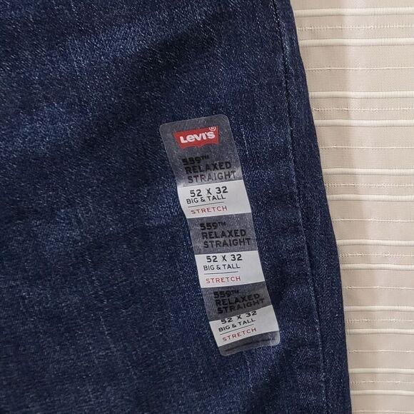 NWT Levi's 559 Jeans Men's 52x32 Dark Rinse Denim - Picture 8 of 8